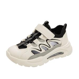 Нескользящие, амортизирующие, износостойкие, дышащие, низкие, детские, повседневные кроссовки для детей SUPEREDGE, черный