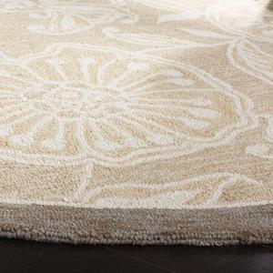 Ковер SAFAVIEH, 138 x 199 см, Chelsea Collection, овальный, Light Brown, ручного плетения, французский кантри из шерсти, идеален для помещений с высокой проходимостью в гостиной, спальне (HK156A)