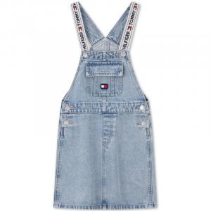 100% Cotton American Vintage Trendy Jacquard Shoulder Strap Large Pocket Denim Teenagers Tommy Hilfiger, синий