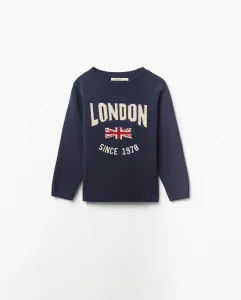 Джемпер с лондонским флагом Sfera, темно-синий