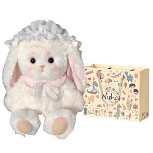 Плюшевая игрушка кролик с висячими ушками, материал плюш, высота 28см MIXIANG