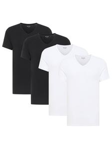Mustang Комплект из 4 футболок белого и черного цвета