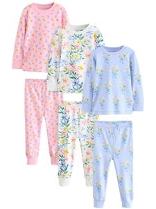 Пижама Next Stampy Snuggle, цвет Light blue/Rose/White