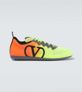 Кроссовки Chromathon VLogo Valentino Garavani, Lime Orange Fluo