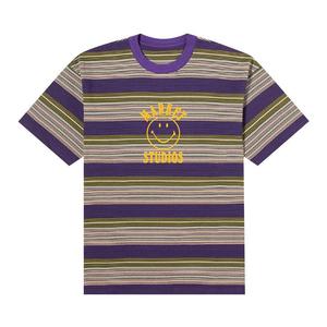 Футболка Market Smiley Lockup Striped T-Shirt, Purple