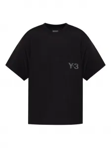 Футболка с принтом логотипа Y-3, черный