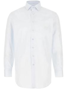 Рубашка ETRO с узором пейсли и жаккардом, синий