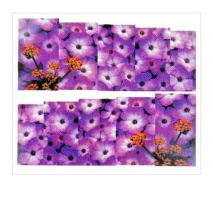 Водные наклейки для ногтей, лист 6,5 х 5,5 см, на 10 пальцев, № 1588 Mollylac, Molly Lac