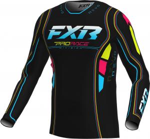 Мотокроссовая майка FXR revo velocity, Black/Blue/Yellow