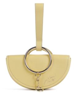 Клатч Mara из мелкозернистой яловой кожи. See By Chloé, желтый