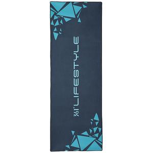 361° Йога-полотенце Portable Sweat Resistant Lightweight Breathable Physical Cooling Unisex Navy Blue/Gray