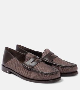 Пенни-лоферы с эффектом рафии Max Mara, Noce