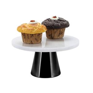 Тарелка для торта ECHTWERK EW-TP-2204S, черный - 22 х 22 см