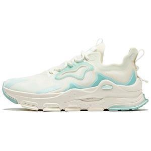 Амортизирующие износостойкие низкие повседневные кроссовки для бега женские белый голубой Erke, Белый кристалл/Лазурный