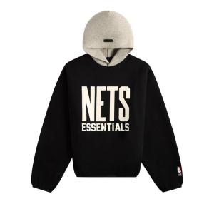 Худи Fear of God Essentials x NBA Brooklyn Nets Hoodie, Black White