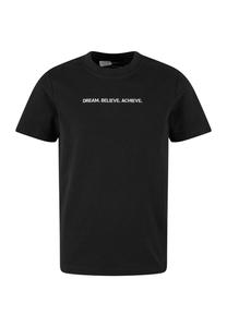 Футболка с принтом DREAM BELIEVE ACHIEVE EMB Mister Tee, черный