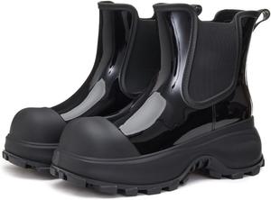 Женские водонепроницаемые резиновые сапоги для улицы, сада и прогулок UYIRAIN, Black