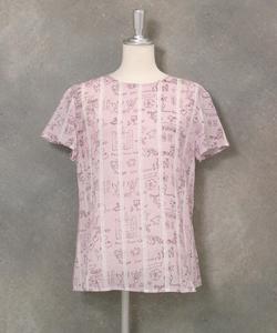 Блузка в полоску из 100% льна