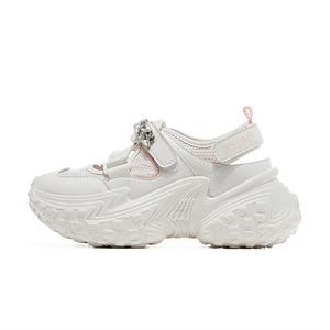 Кроссовки женские толстые низкие Josiny, бежевый/розовый