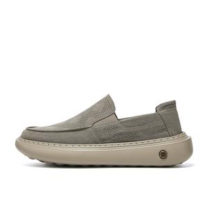Millies Мужские дышащие устойчивые к истиранию слипоны MILLIE'S с низким верхом и вырезами в светло-сером цвете, цвет Light Gray Cut-Out