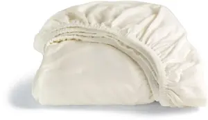 Простыня "Золушка" "Джерси", без глажки и узлов, высотой до 35 см Cinderella 180х200-210 см, 1 шт., слоновая кость