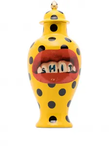 Ваза с узором в горох Seletti, желтый