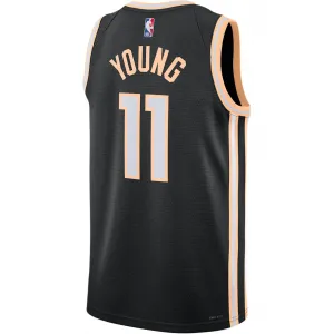 Футболка Trae Young Atlanta Hawks City Edition мужская NBA Swingman Nike, черный