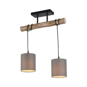 Потолочная лампа TRIBU E27 1 шт. Исключительно E27 Just Light, серо-коричневый