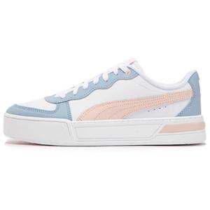 Кроссовки Puma Skye Skateboarding Shoes Women's Low-top White - Light Pink - Dark Blue, белый/синий