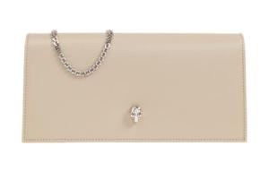 Сумка через плечо из телячьей кожи, кошелек женский бежевый Alexander McQueen