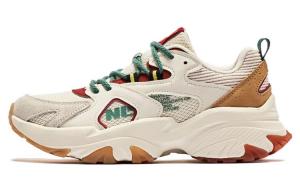 Женские спортивные повседневные противоскользящие износостойкие низкие кеды Vanilla Yellow Glaze QIAODAN