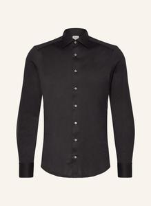 Рубашка из джерси приталенного кроя Stenströms, черный