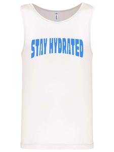 Майка-топ "Stay Hydrated" белого цвета F4NT4STIC