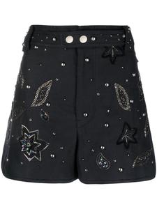 ISABEL MARANT шорты Kayneliae с вышивкой, синий