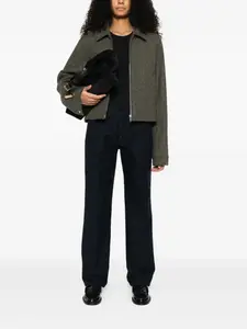 Брюки из хлопка в складку Aspesi, черный