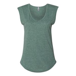 Фестивальная женская футболка без рукавов Next Level с глубоким V-образным вырезом, цвет Royal Pine