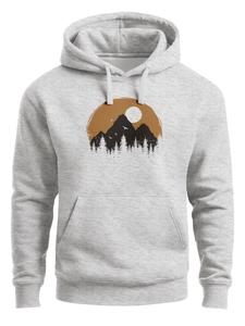 Толстовка Neverless Mountain Sun, светло-серый