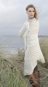 Плед вязаный Saol, белый