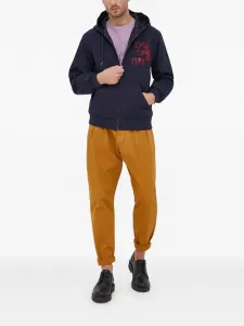 Куртка с капюшоном и вышивкой Desigual, синий