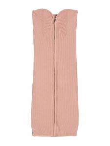 Вязанное платье Bershka, пастельно-розовый