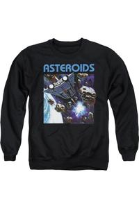 Толстовка Atari 2600 Asteroids для взрослых с круглым вырезом Gildan, черный