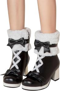 Женские зимние ботинки ZBYY с водонепроницаемой верхней частью и меховой подкладкой, средней высоты голенища, теплые и удобные, с противоскользящей подошвой для улицы, 10.5 Black