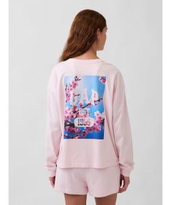 Футболка оверсайз с логотипом SAKURA GAP