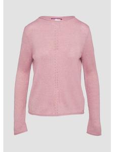 Вязаный свитер цвета 41W0_светло-розовый QS