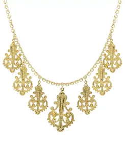 Ожерелье-Капля Tone Filgree 2028, gold-tone