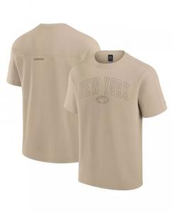 Футболка New York Jets Elements Heavyweight Tri-Blend цвета хаки для мужчин и женщин Fanatics