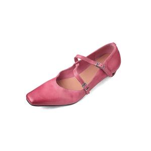 Туфли Мэри Джейн на массивном каблуке Women's Su Yanjiao, розовый