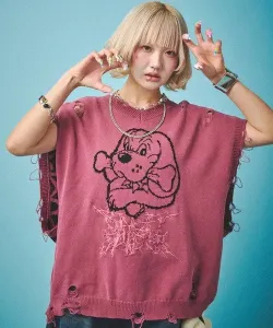 Вязаный жилет GALFY с эффектом «паучьей окраски» (мужской) Select Brands, цвет Red