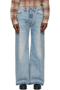 Hope Синие джинсы с низкой посадкой и широкими штанинами