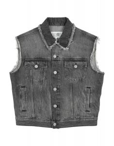 Джинсовая куртка для девочек Mm6 Maison Margiela, черный